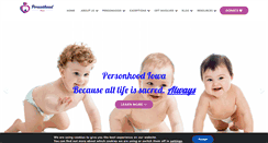 Desktop Screenshot of personhoodiowa.com
